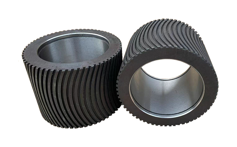 Arc-shaped ripple roller shell