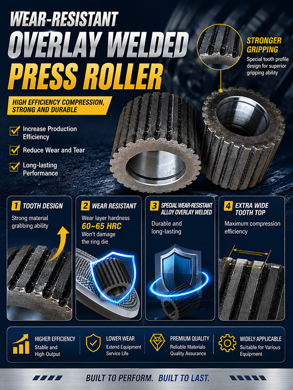 Roller shell with open corrugated tungsten carbide1