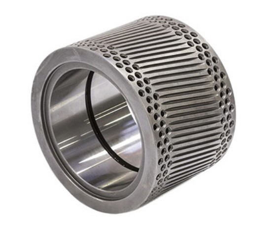 inclined groove honeycomb roller shell