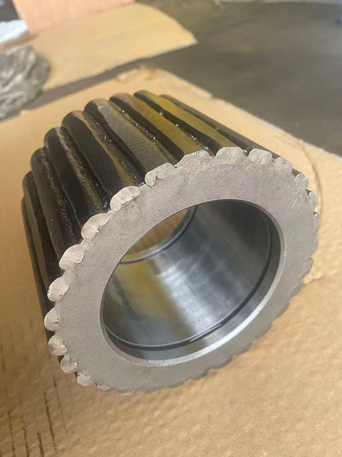 roller shell with open corrugated tungsten carbide3